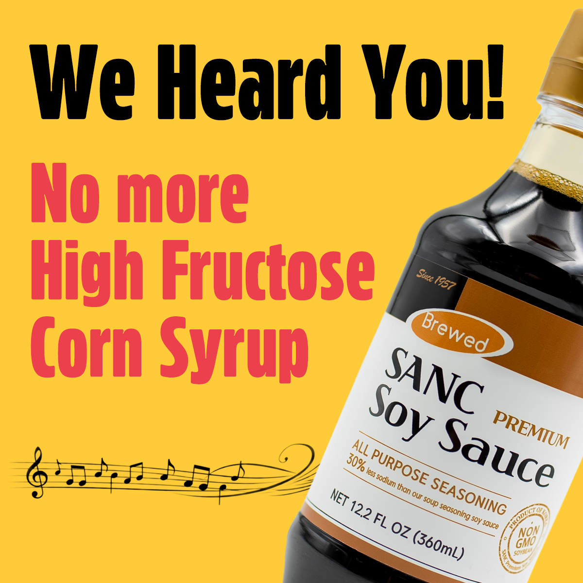 Premium All-Purpose Less Sodium Soy Sauce, 12.2 Fl Oz (Upgraded)